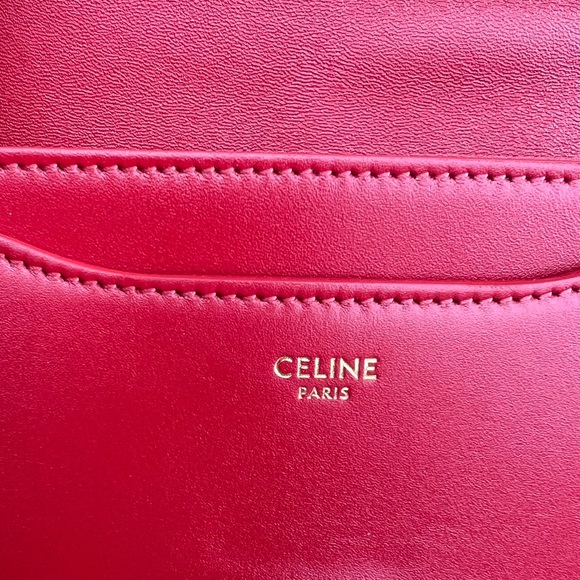 Celine small Besace red bag - Picture 6 of 8